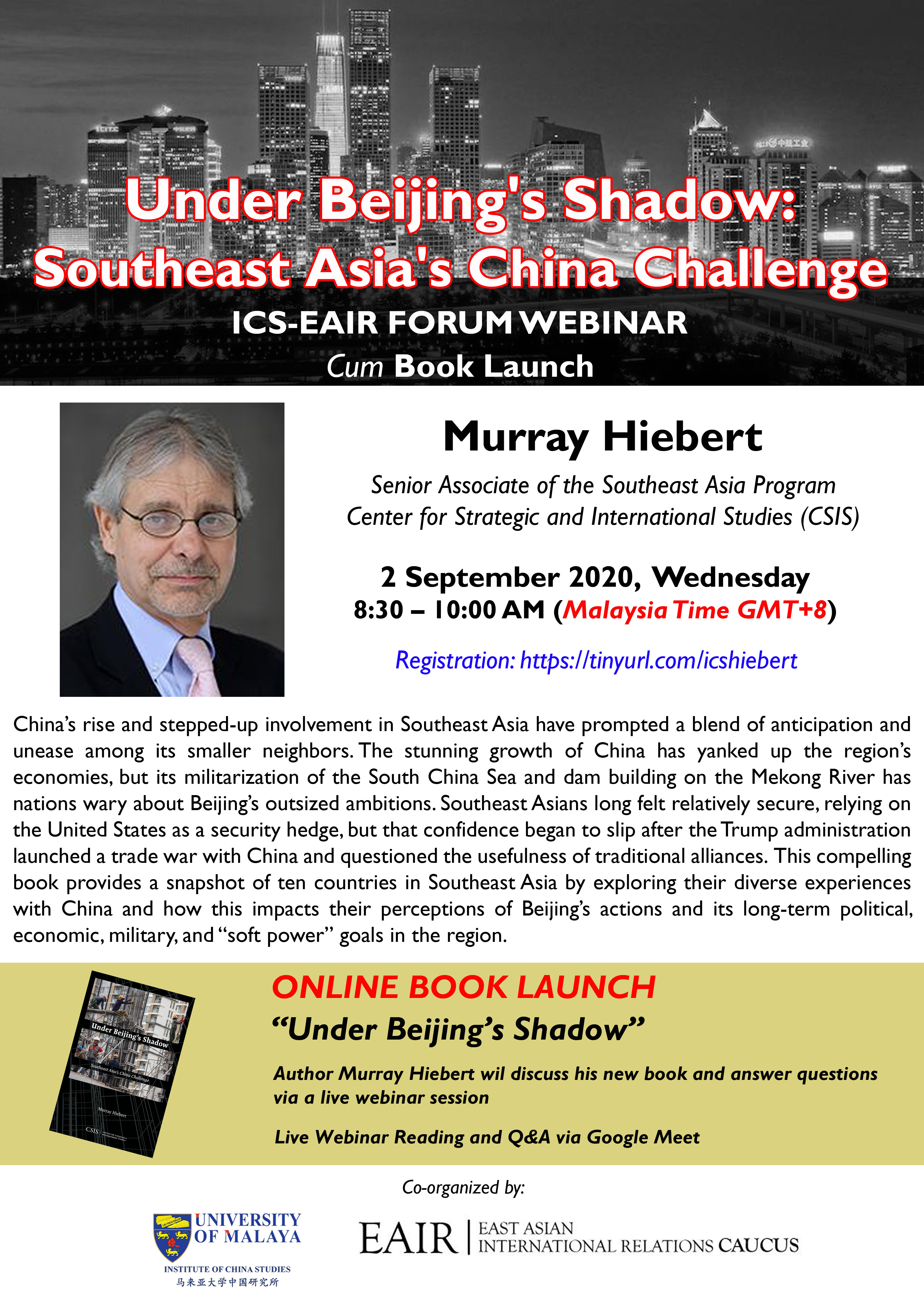 Insitute of China Studies - East Asian International Relations Webminar